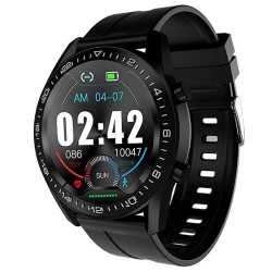 Adwear SWi12 Smartwatch - klassiek rond design - zwart