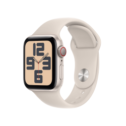 Apple Watch Se GPs + Cellular 40 Mm Sterrenlicht Aluminium Case/sterrenlicht Sport Band - S/m